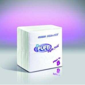 МОНТЕ - 70 бр. Салф. Puff, бели,1/8, 38x38 см.(70бр./п.-8п./к) - 1/8 (254142)