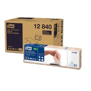 Торк - Салфетки за маса N4/N12 - ,1пл. - 21,30 см х 33,00 см - натурал (1125 бр./пак.)(8 пак./каш.) - Xpressnap® Natural (12840-49) ( NL )