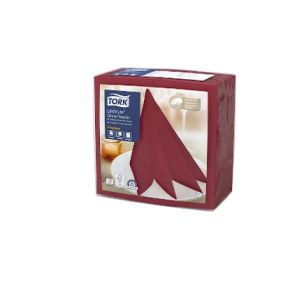 Торк - Салфетки Premium LinStyle® Dinner 39х39 см, 3 пл. (12 пакета/кашон - 50 бр./пакет) – бордо  (478855) ( IT )