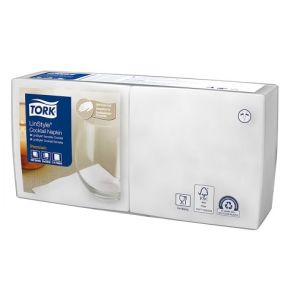 ТОРК - Premium Linstyle® Бели коктейлни салфетки(509541)(IT)