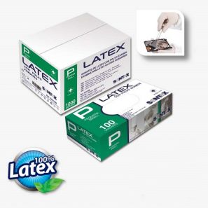 САНТЕКС - Ръкавици Латексови - бели S  (100бр./кутия) (SX01BB)