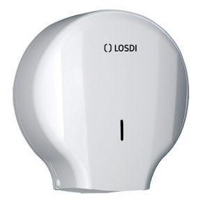 ЛОСДИ - Диспенсър за тоал. хартия Джъмбо - бял / 300 м. ABS45 Elegance (CP0204B-L)