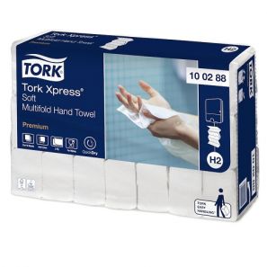 Торк - Сгънати кърпи2пл. Z - H2  (21 пачки/стек)(180бр./пач.) Xpress Soft Multifold PREMIUM (100288-54) ( DE )