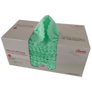 ВИЛЕДА - Микрофибърна кърпа - зелена 30x30 MicroTuff Easy (50 бр,.кутия) (162716)(162717) ( CN )