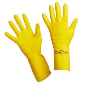 ВИЛЕДА - Ръкавици L универсални - жълти - 10 чифта/пак, 5пак/каш (100163)(100760) ( MY ) 