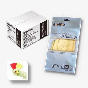 САНТЕКС - Домакински латексови ръкавици - жълти L  (12бр./пакет)(12 пакета/кашон) (GR02ND) ( CN )