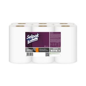 ЕКОМ - Аутокът Selpak Pro, 2 пласта 19.5 см / 150 м (6 ролки/стек)(9681110)